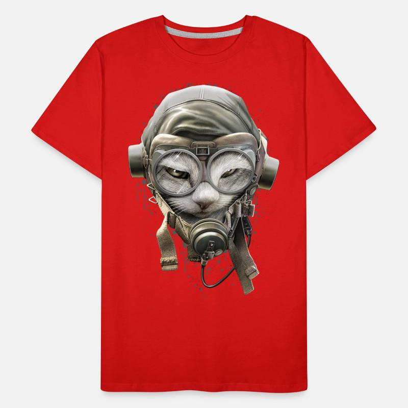 PILOTCAT (Splashes) Men's Premium Organic T-Shirt