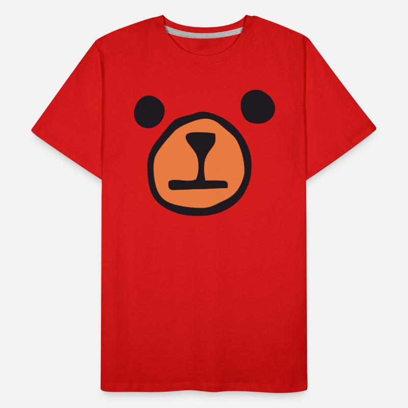 Bear Face - Bear Men's Premium Organic T-Shirt