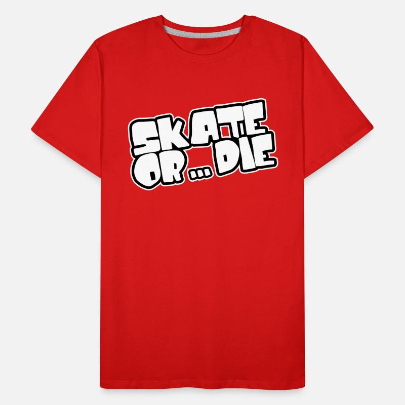 Skate oder stirb - Skateboarden Männer Premium Bio T-Shirt