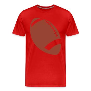 Football américain - T-shirt bio Premium Homme - rouge - Devant - Damien (186cm)