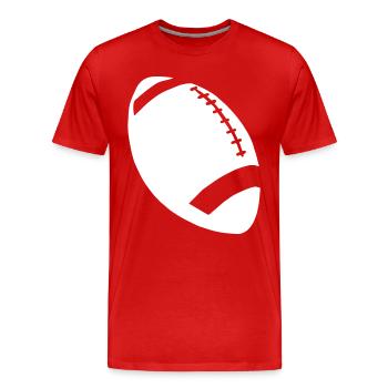 Football américain - T-shirt bio Premium Homme - rouge - Devant - Damien (186cm)