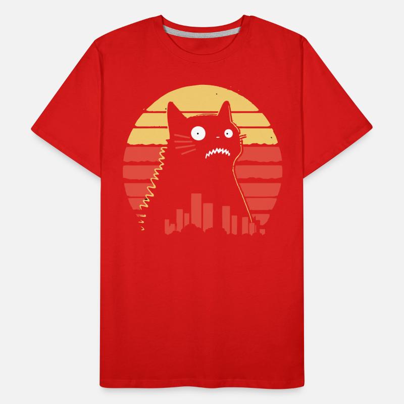Chat monstre géant T-shirt bio Premium Homme