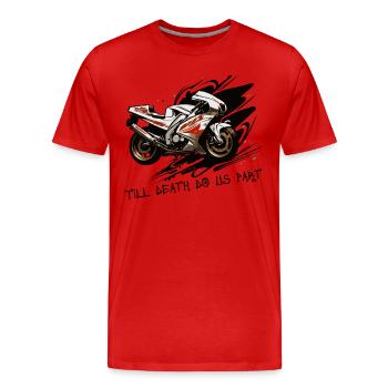 Super Sport Tourer Sport Moto - T-shirt bio Premium Homme - rouge - Devant - Damien (186cm)