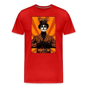 D'Humour: Französisches Meme - Männer Premium Bio T-Shirt - Rot - Vorne - Damien (186cm)