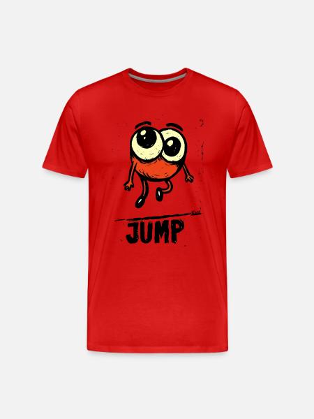 Spring Monster Energy on Two Legs - Men's Premium Organic T-Shirt - red