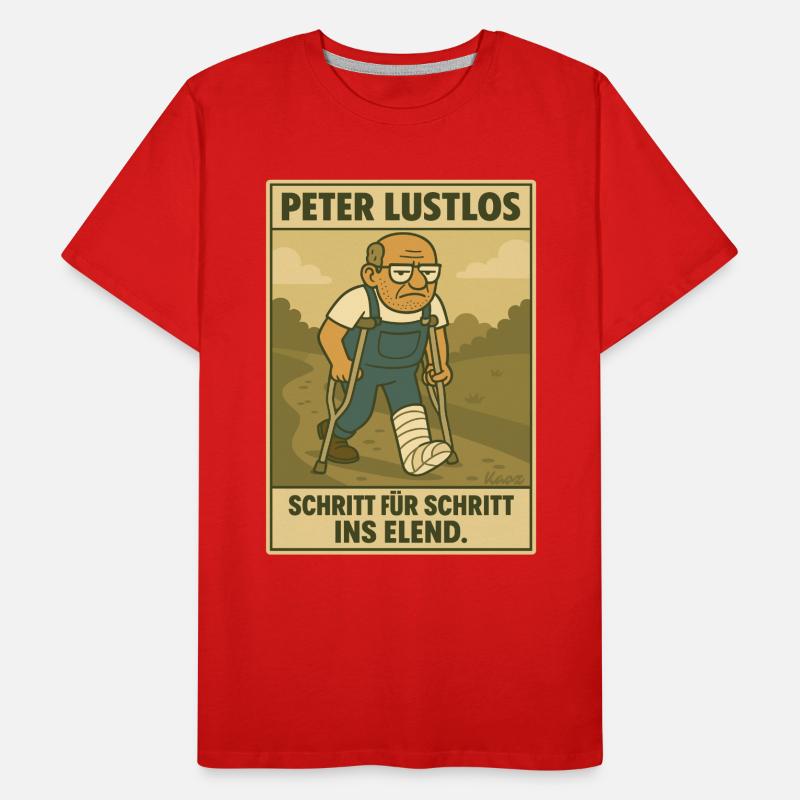 Peter Listless – Step by Step into Misery Men's Premium Organic T-Shirt