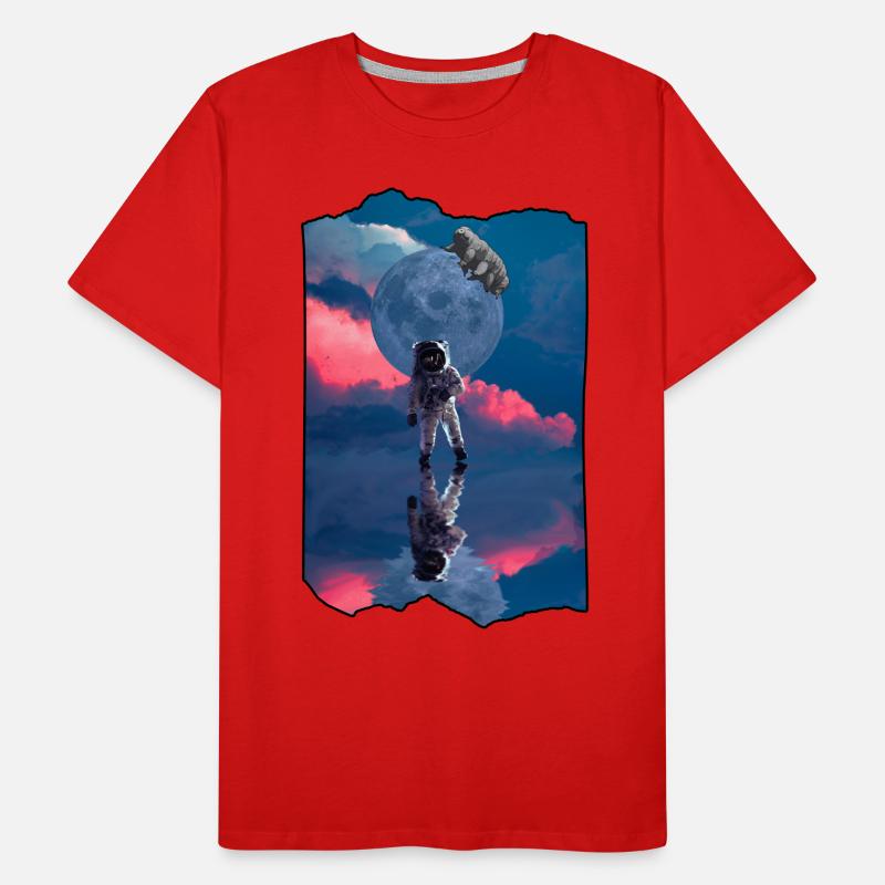 Astronaute de l’espace Ours d’eau Tardigrade T-shirt bio Premium Homme