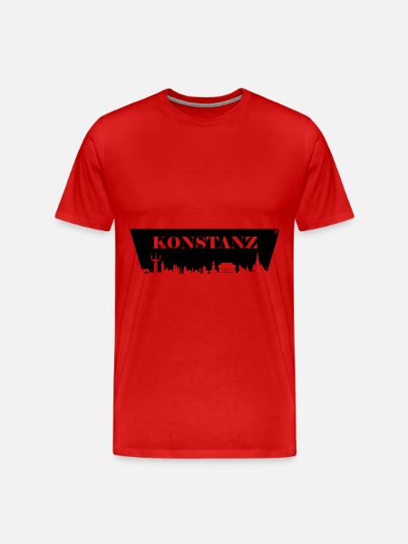 Skyline konstanz - Men's Premium Organic T-Shirt - red
