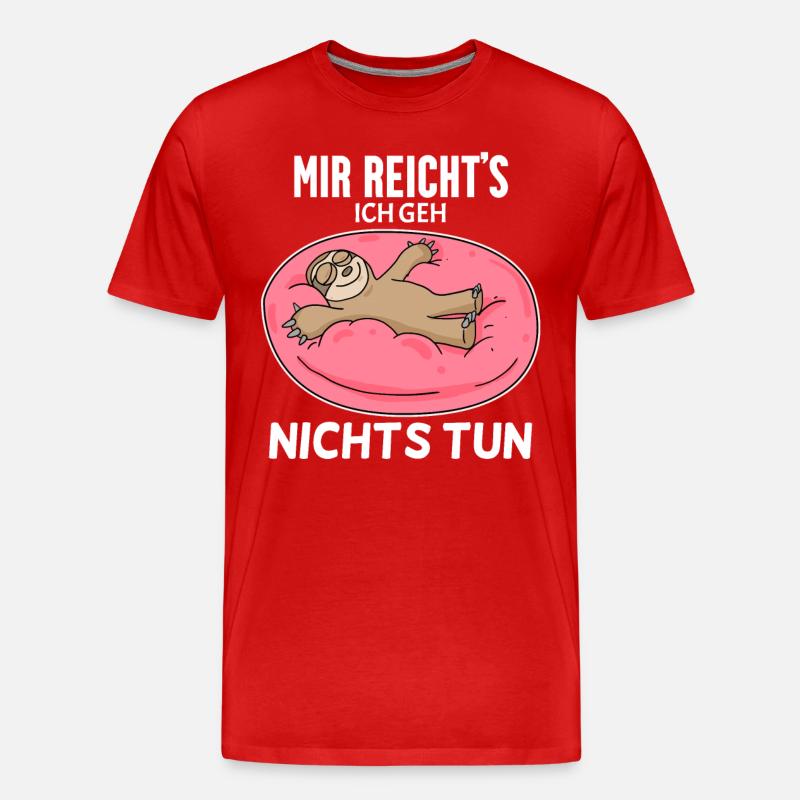 Nichts tun - Männer Premium Bio T-Shirt - Rot