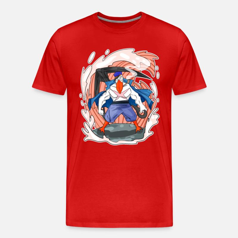 Möwe - Männer Premium Bio T-Shirt - Rot