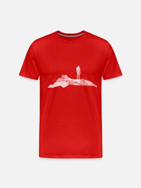 Mountain - Hikers - (4) - Men's Premium Organic T-Shirt - red