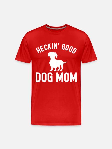 Damn good dog mother - Men's Premium Organic T-Shirt - red