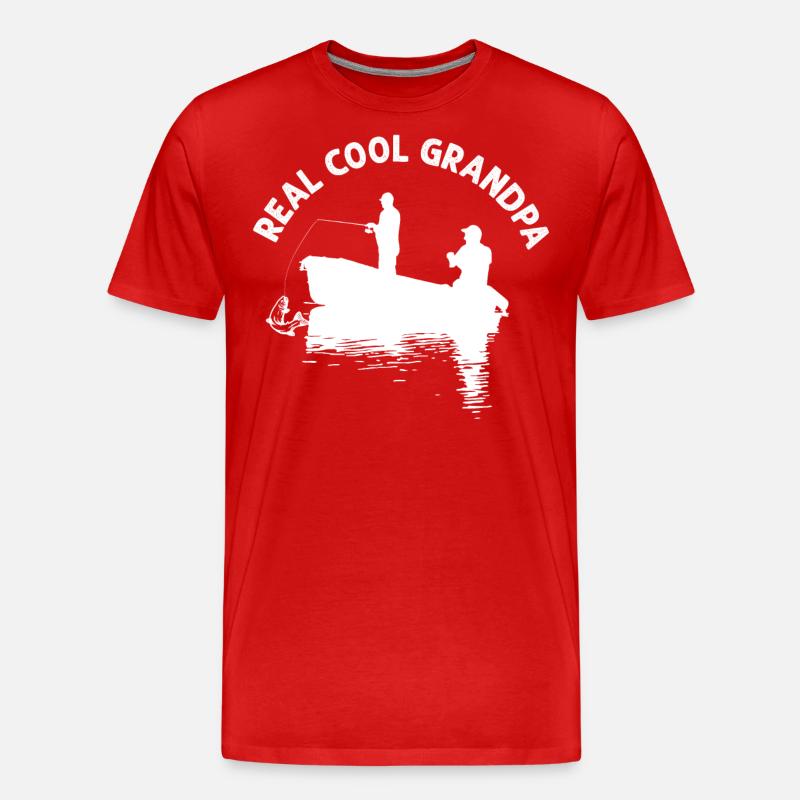 Echt cooler Opa - - Männer Premium Bio T-Shirt - Rot