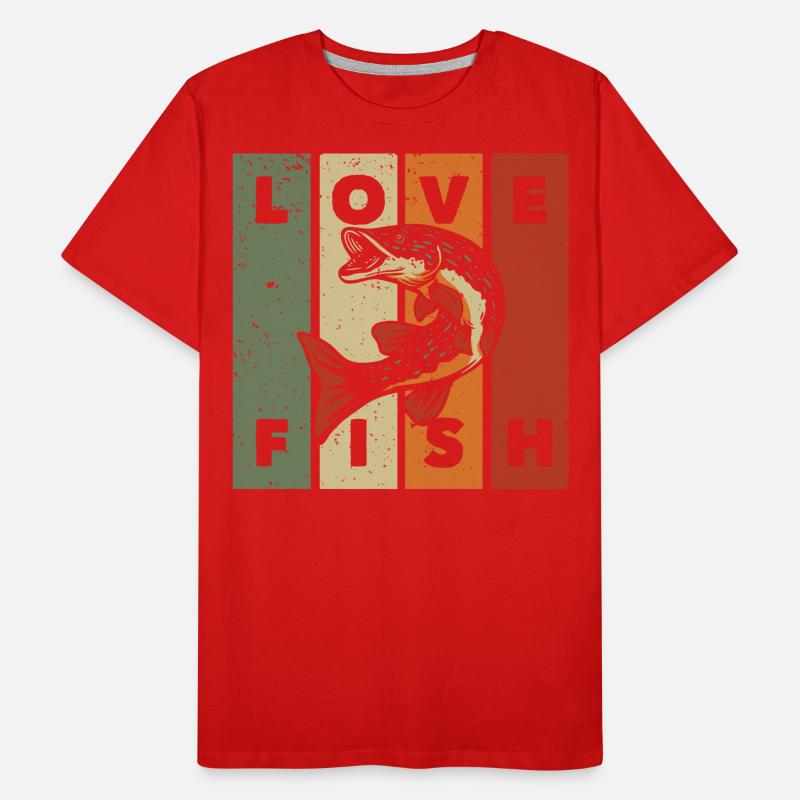 Love fish - Men's Premium Organic T-Shirt