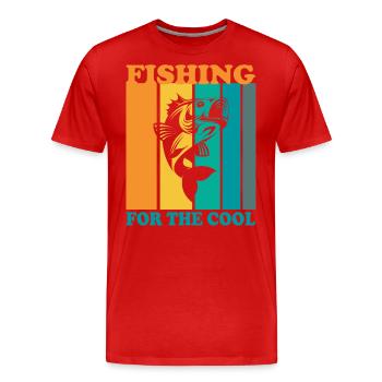 Pêche aux plus cool - - T-shirt bio Premium Homme - rouge - Devant - Damien (186cm)