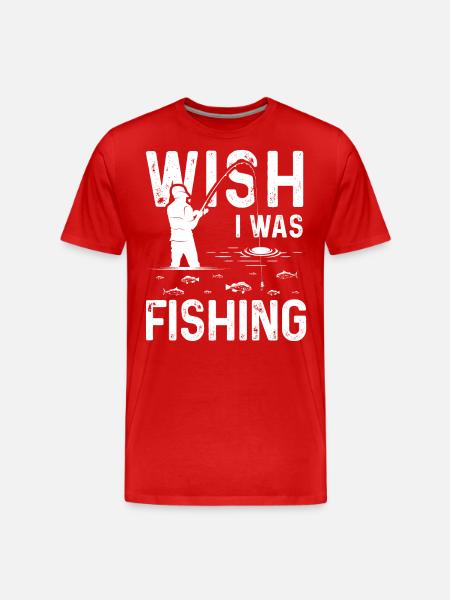 J’aimerais pêcher - T-shirt bio Premium Homme - rouge