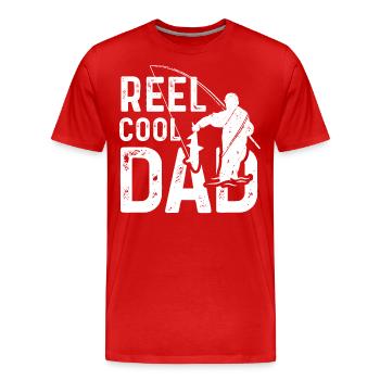 Roll Cool Papa - T-shirt bio Premium Homme - rouge - Devant - Damien (186cm)