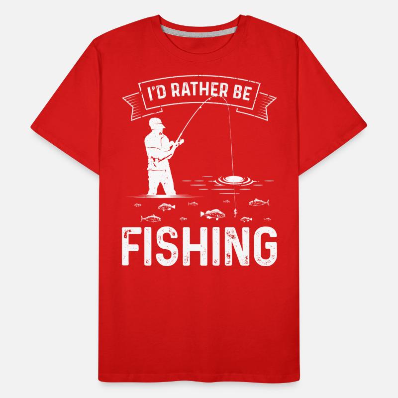 I would rather fish Men's Premium Organic T-Shirt