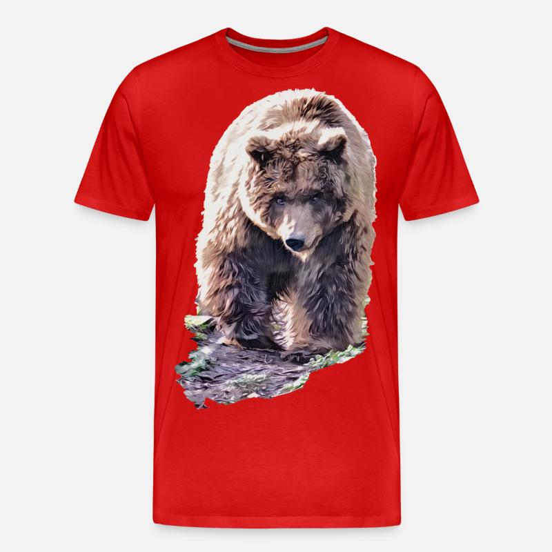 Conny - Männer Premium Bio T-Shirt - Rot