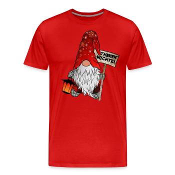 Counter gnomes – for bar and pub fans - Men's Premium Organic T-Shirt - red - Front - Damien (186cm)