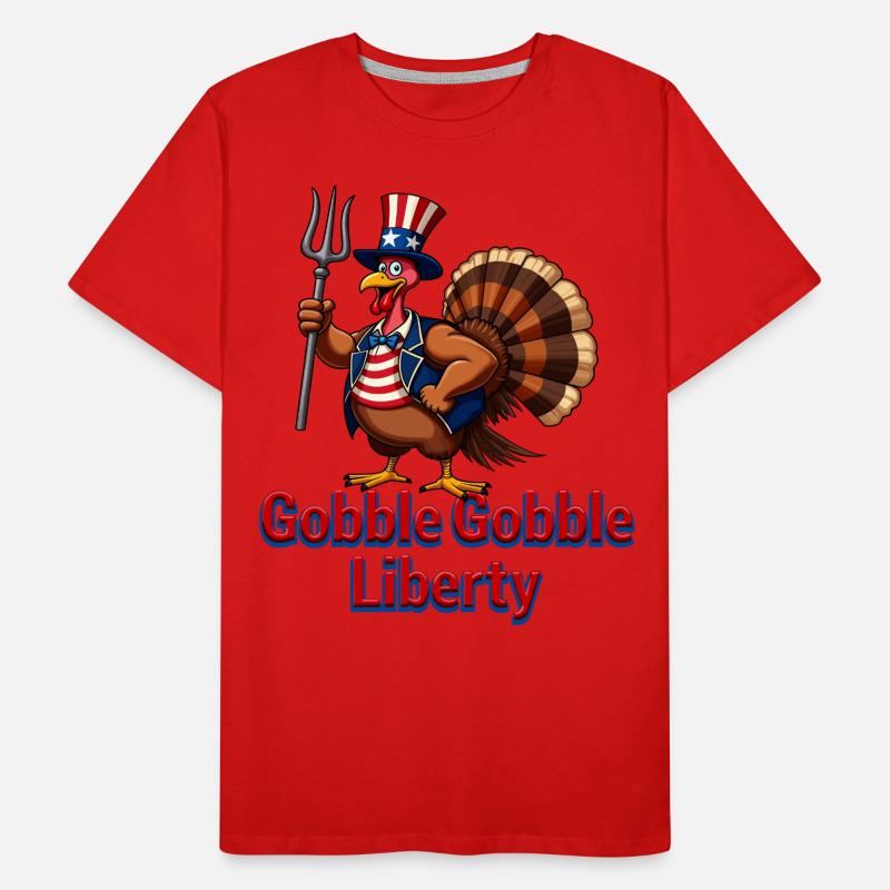 Gobble Gobble Liberty Männer Premium Bio T-Shirt