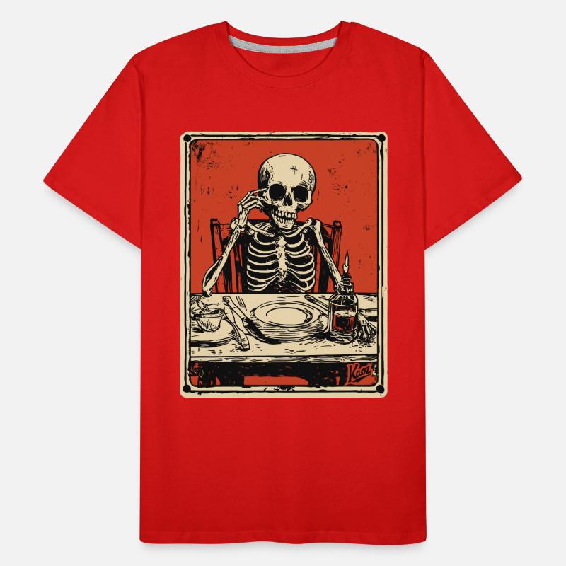 Bon Appetit Skeleton Men's Premium Organic T-Shirt