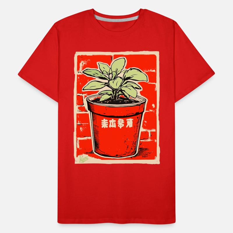 Pot de fleur T-shirt bio Premium Homme