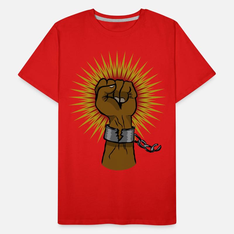 Black Power Faust Männer Premium Bio T-Shirt