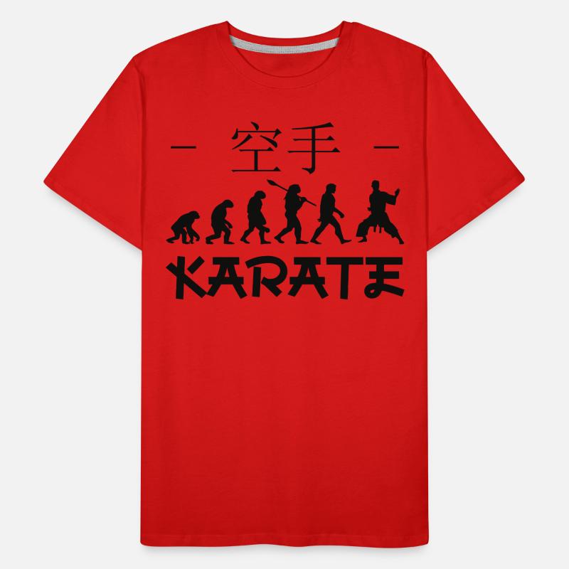 Karate-Evolution. Kampfsport. Geschenkidee.Japan Männer Premium Bio T-Shirt