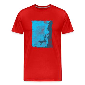 Arbalète de chasse sous-marine Diver - T-shirt bio Premium Homme - rouge - Devant - Damien (186cm)