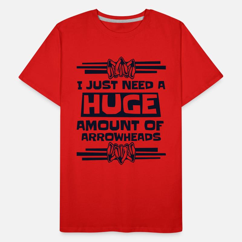 Besoin d’une énorme quantité de conseils de chasse aux pointes de flèches T-shirt bio Premium Homme