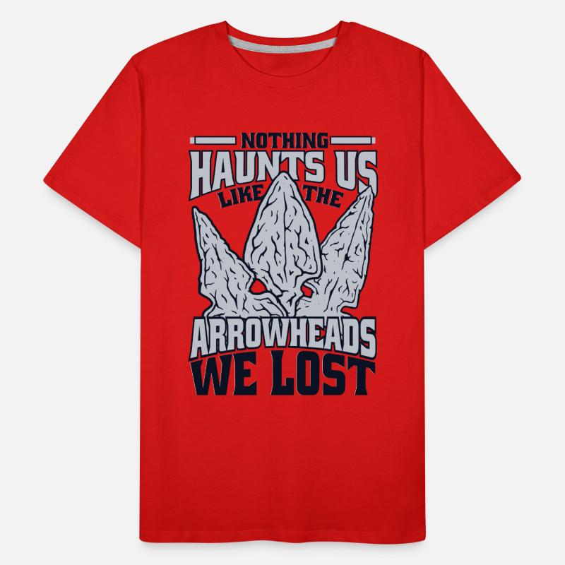 Comme les pointes de flèches que nous avons perdues Chasseur de pointes de flèches T-shirt bio Premium Homme