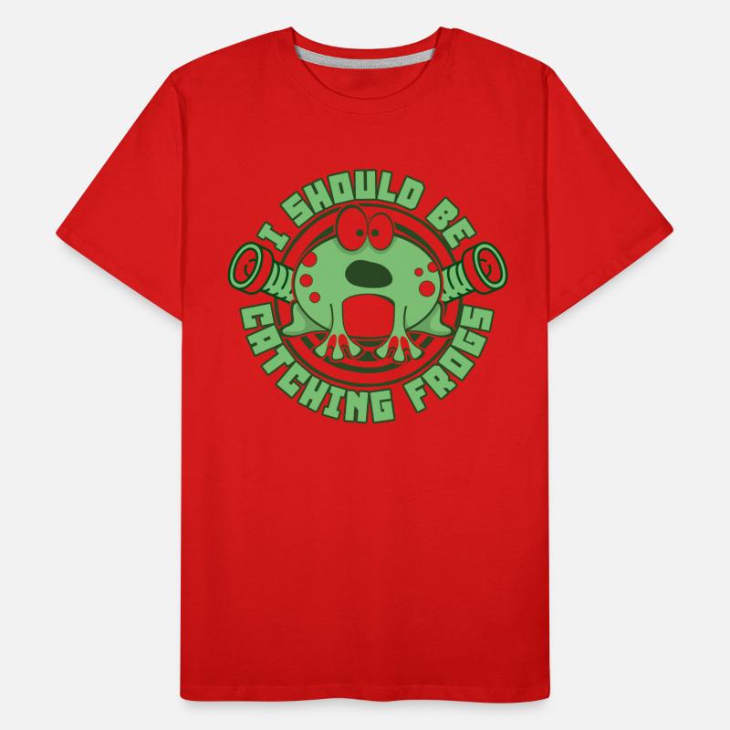 Je devrais attraper des grenouilles crapaud têtard T-shirt bio Premium Homme