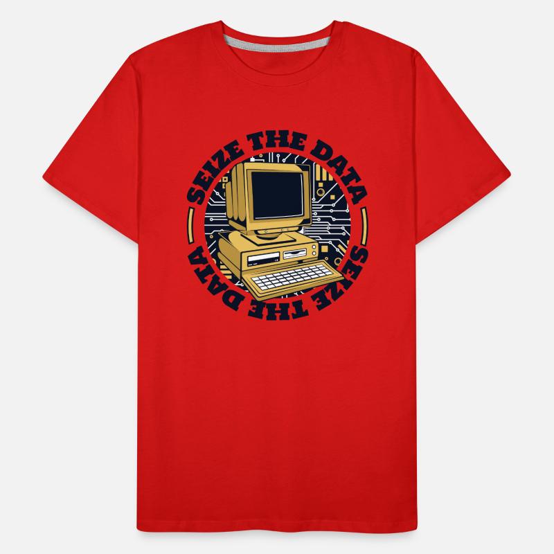 Seize The Data Admin IT Operations Computer Scientist Men's Premium Organic T-Shirt