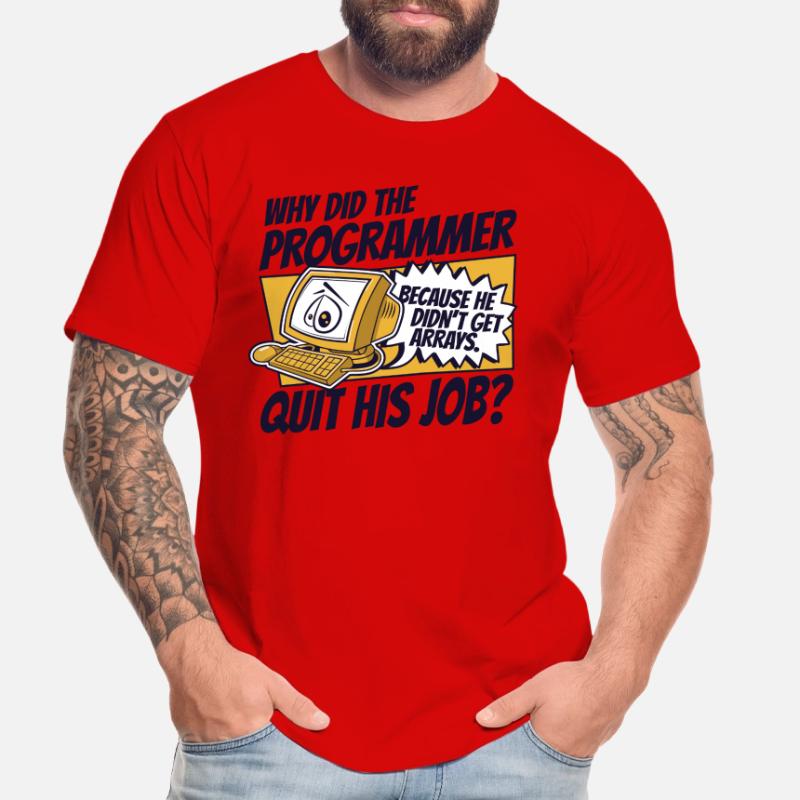 Pourquoi Programmer a-t-il quitté Job Developer Coder T-shirt bio Premium Homme