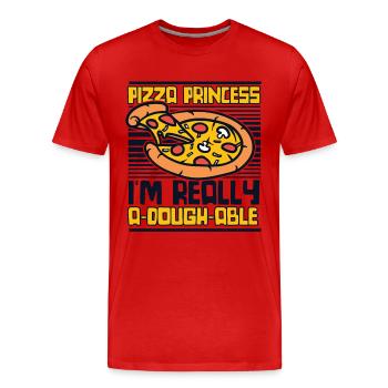 Pizza Princess Pizza Pizza Tray Pizza Oven - Men's Premium Organic T-Shirt - red - Front - Damien (186cm)