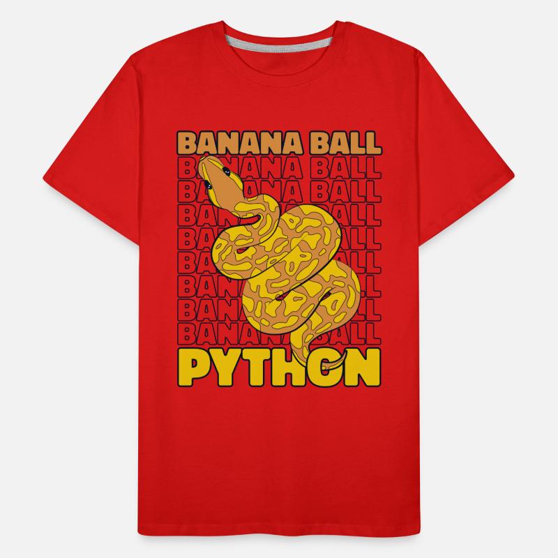 Banana Ball Python Schlange Python Banana Ball Männer Premium Bio T-Shirt