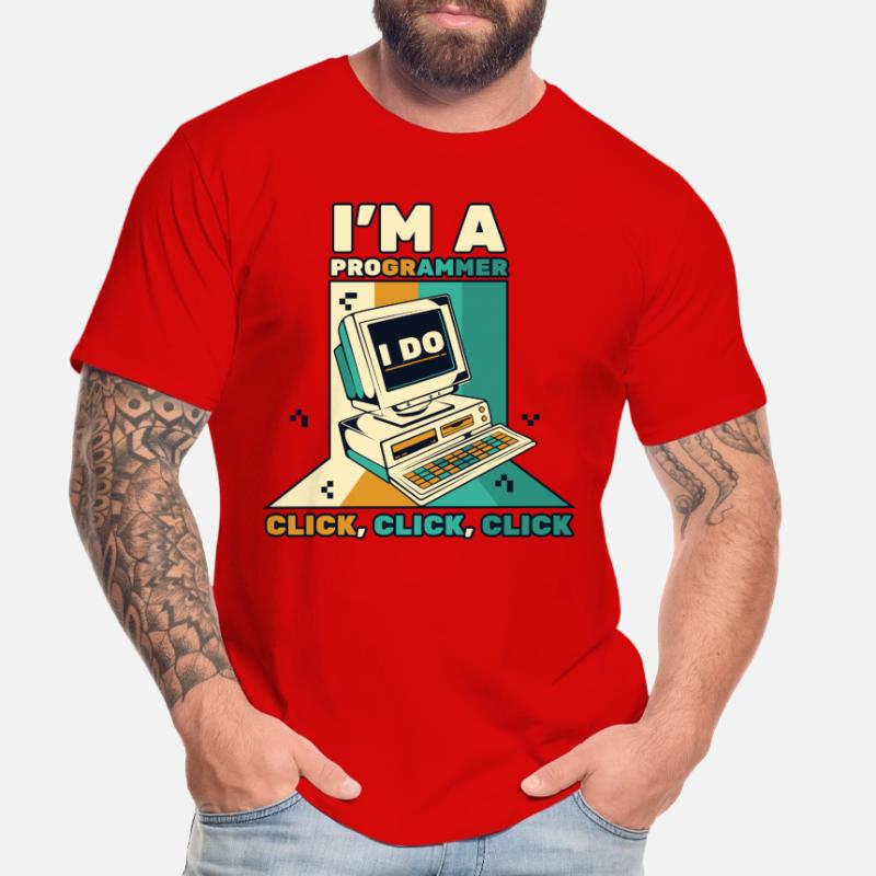 I'm A Programmer Click Softwareingenieur Coder Männer Premium Bio T-Shirt