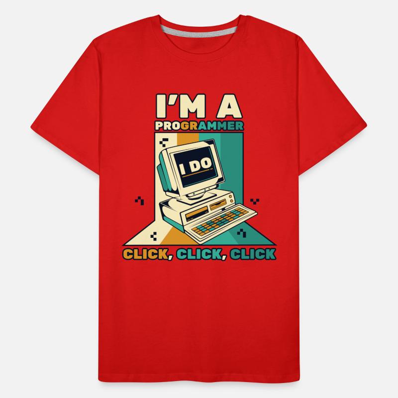 I'm A Programmer Click Softwareingenieur Coder Männer Premium Bio T-Shirt