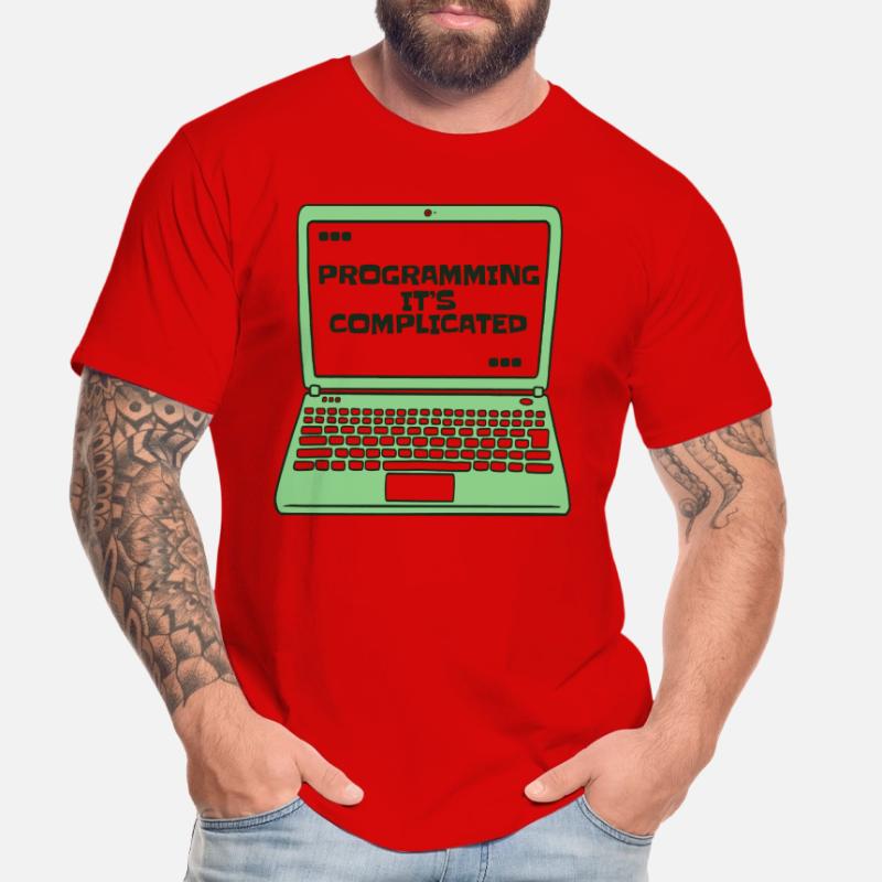 Programming It's Complicated Developer Coder Men's Premium Organic T-Shirt