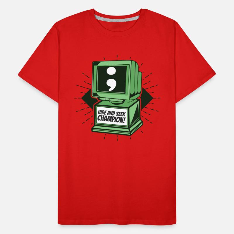 Hide And Seek Champion Softwareingenieur Coder Männer Premium Bio T-Shirt