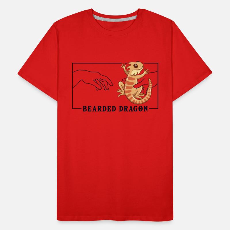 Michelangelo Schöpfung der Adam-Bartagame Männer Premium Bio T-Shirt