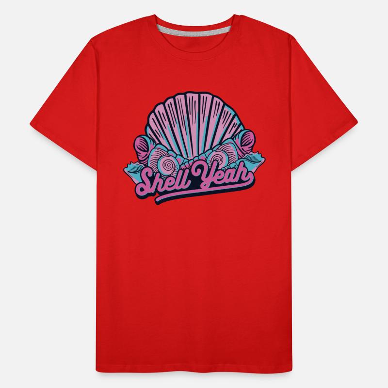 Shell Yeah Shell Shelling Bag Bivalvia Seashell Men's Premium Organic T-Shirt