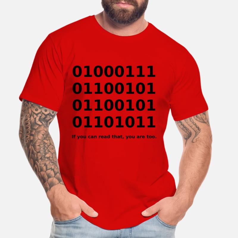 Binary / Binary Code Binary Code Funny T-Shirt Men's Premium Organic T-Shirt