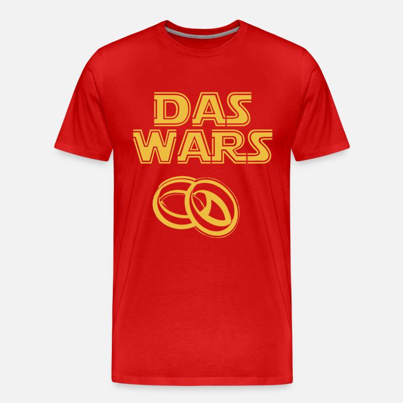 das wars - Männer Premium Bio T-Shirt - Rot