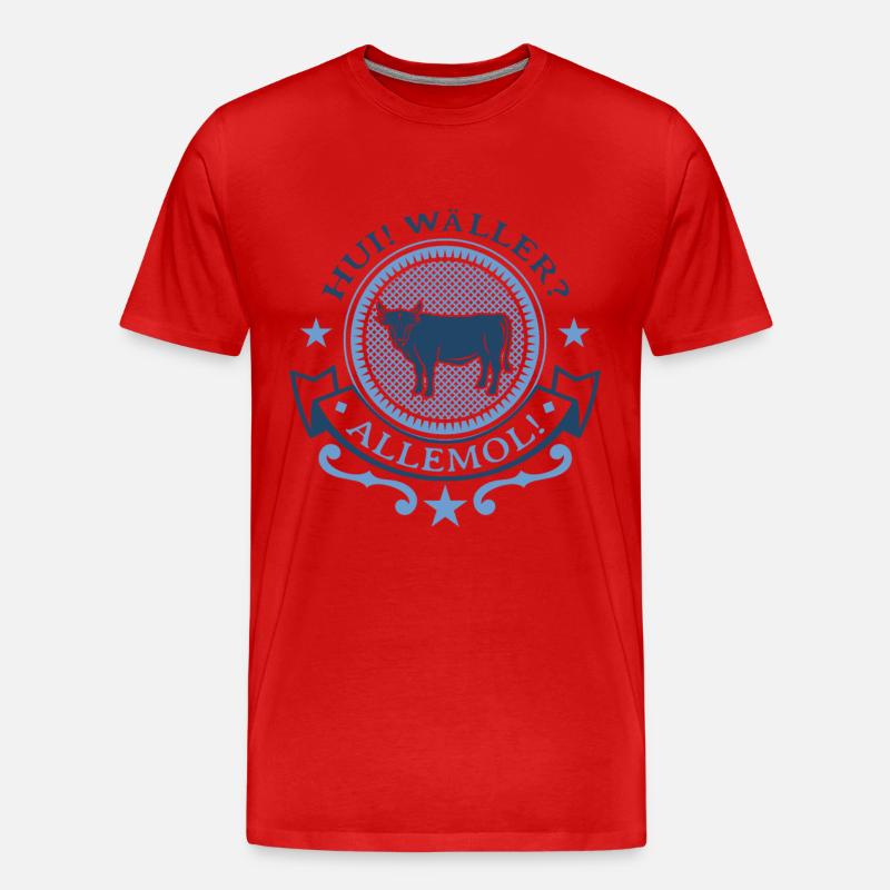 Heimat bedeutet Westerwald GESCHENK - Männer Premium Bio T-Shirt - Rot
