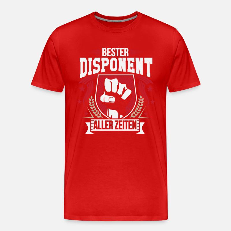 Bester Disponent aller zeiten - Männer Premium Bio T-Shirt - Rot