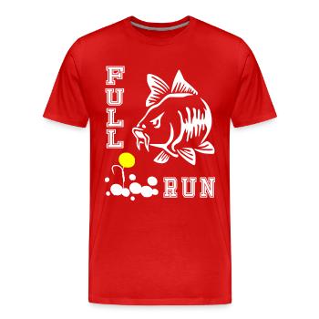 FULLRUN carp angler carp carp fishing gift - Men's Premium Organic T-Shirt - red - Front - Damien (186cm)