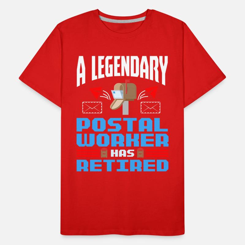 Postier Pension Post Retired Postal Worker T-shirt bio Premium Homme