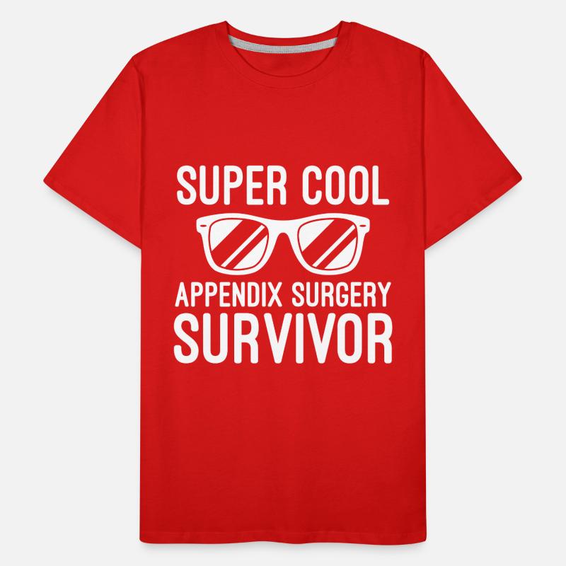 Appendicitis appendix surgery inflammation Men's Premium Organic T-Shirt